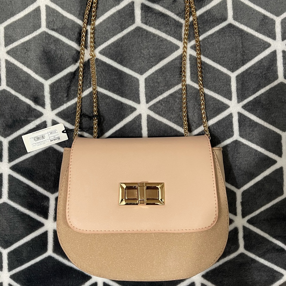 Who What Wear Neutral Cream Beige Color Crossbody Purse Bag Y2K